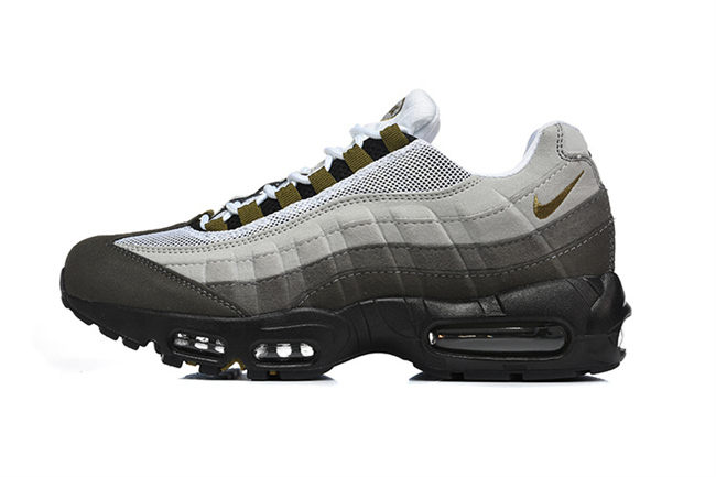 Men's Hot sale Running weapon Air Max 95 Black/Grey Shoes 061